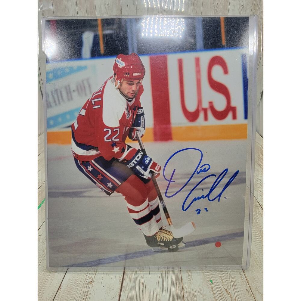 Washington Capitals Dino Ciccarelli #22 Signed 8X10 Authentic Photo COA